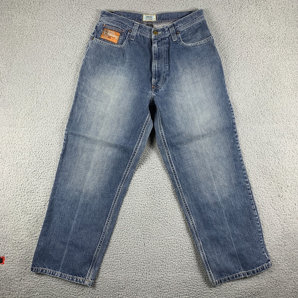 Enyce Jeans Mens 34 (Fits 31x29) Blue Baggy Loose Vintage‎ Y2K Streetwear